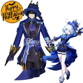 【In Stock】Game Genshin Impact Cosplay Furina Ousia Costume Plus Size Costumes